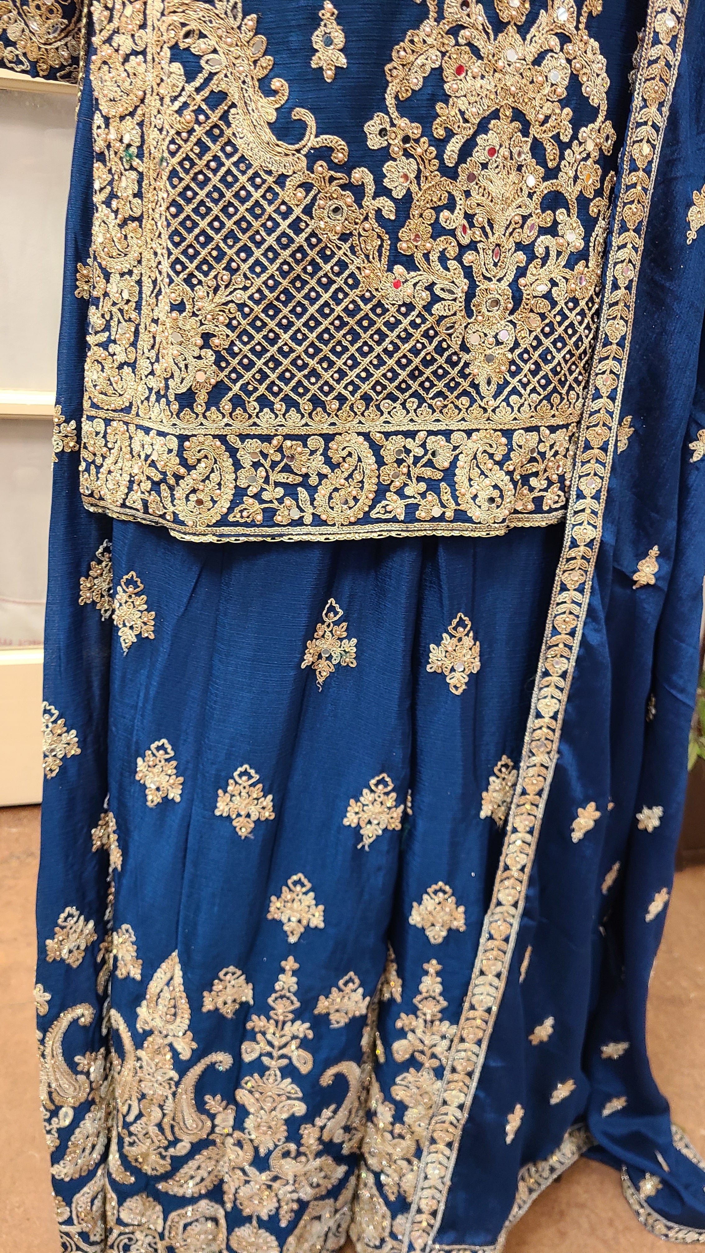 Cobalt Blue Sharara Set