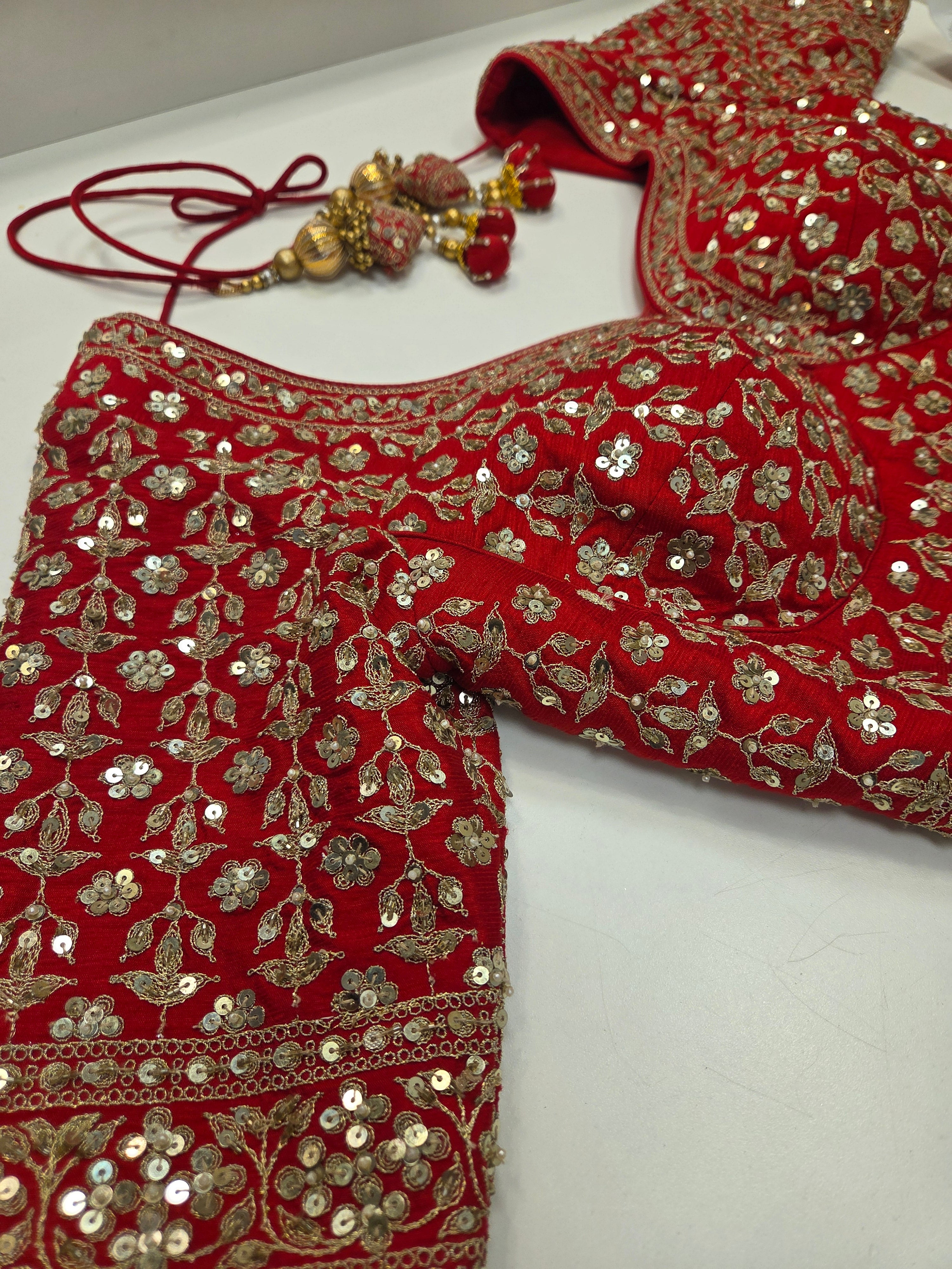 Crimson Gold Bridal Lehenga