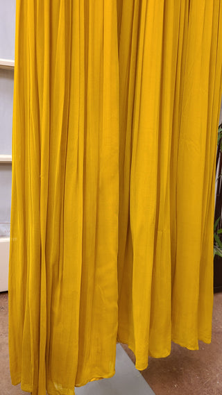 Mustard Yellow Anarkali