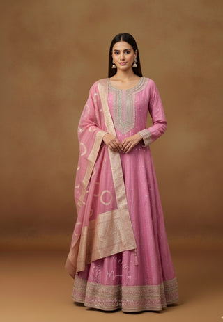 Bright Pink Anarkali
