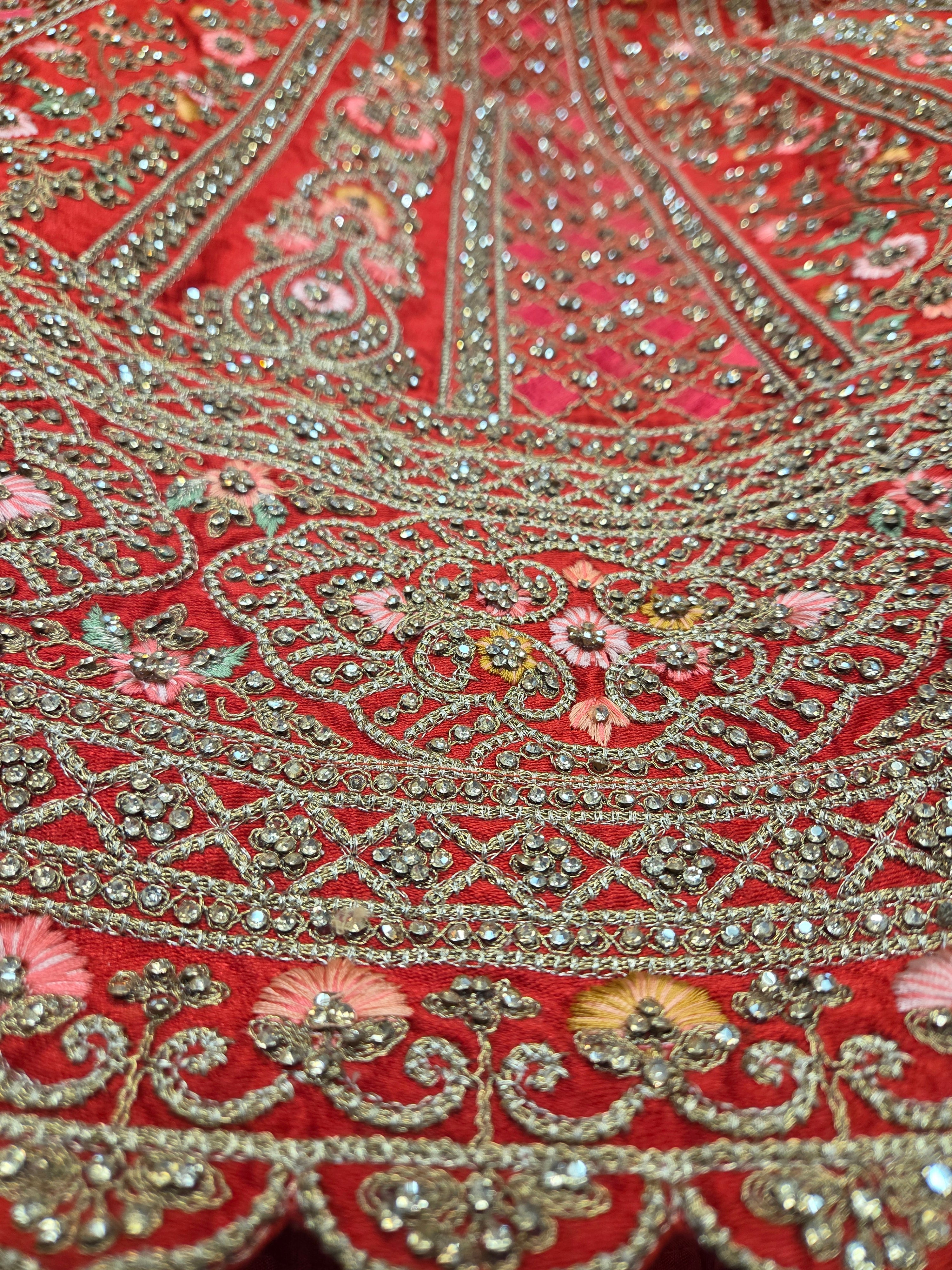 Crimson Bridal Lehenga Set