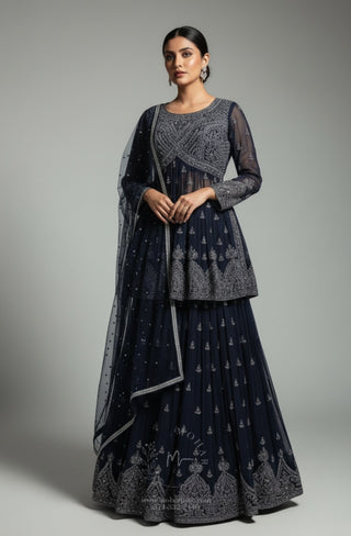 Blue Lehenga Set