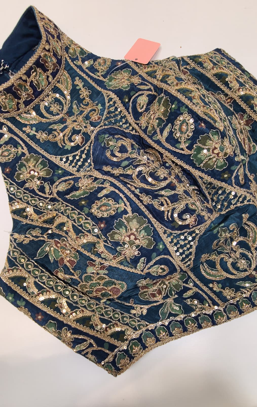 Olive Navy Lehenga Ensemble