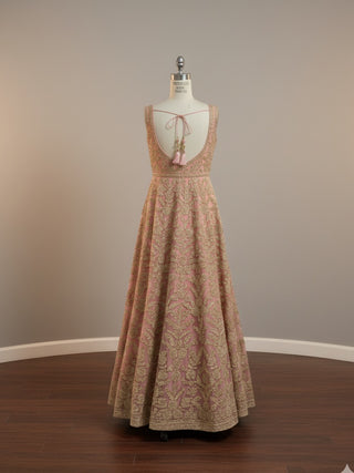 Blush Pink Floor Length Gown