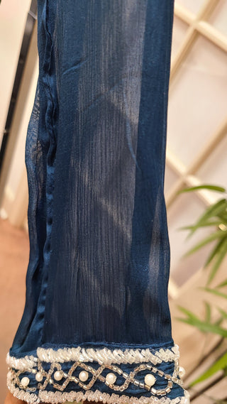 Navy Blue Anarkali Gown-Style