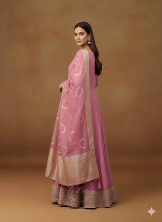 Bright Pink Anarkali