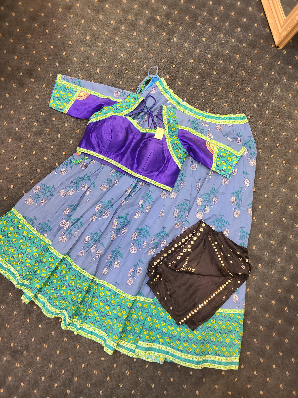 Blue Garba Chaniya Choli