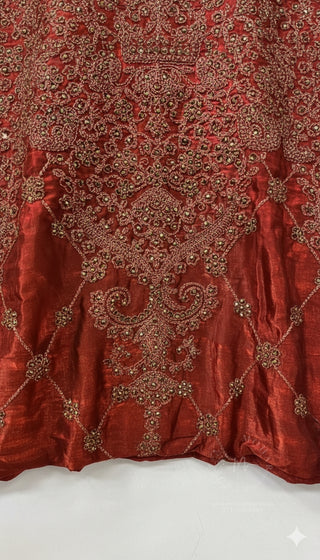 Maroon Silver Embroidered Sharara Set