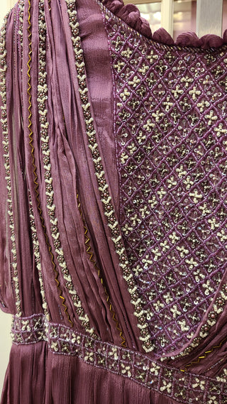 Deep Wine/Plum Shade Gown