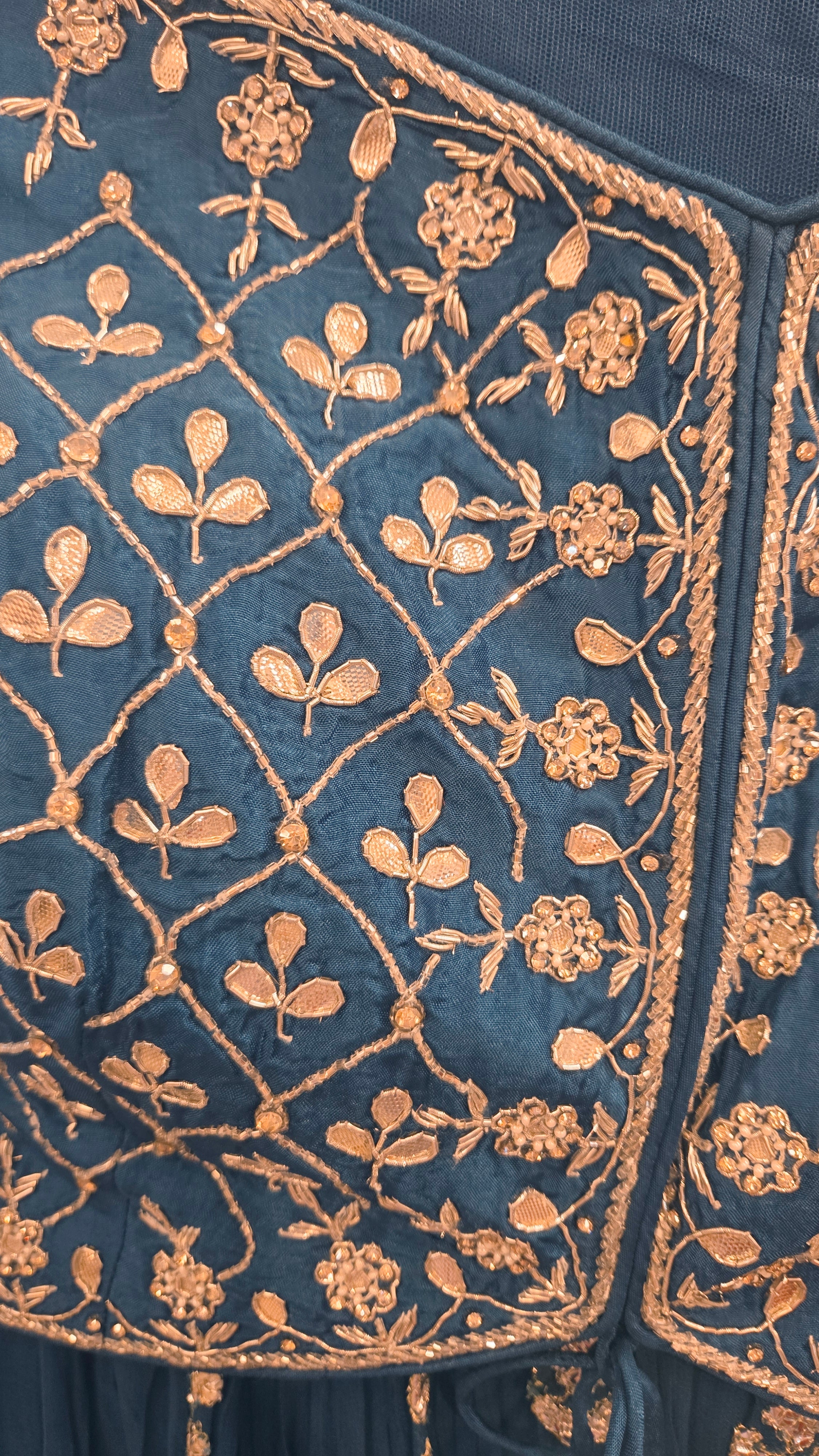 Royal Navy Blue Embellished Lehenga Choli