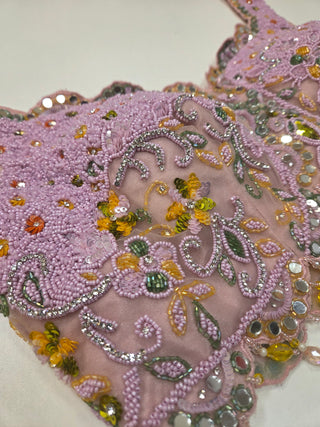 Lavender Floral Lehenga