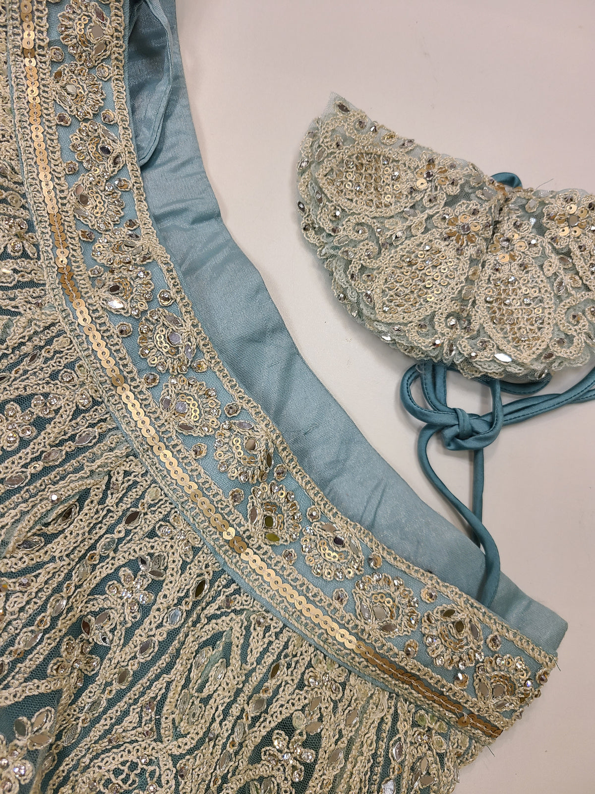 Sage Gold Lehenga Set