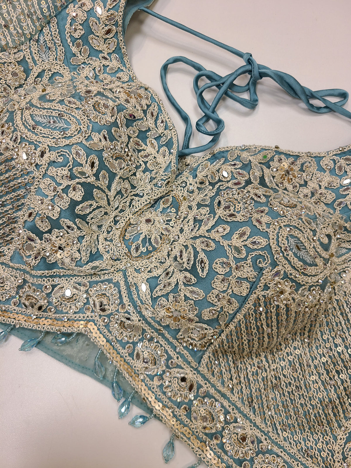 Sage Gold Lehenga Set