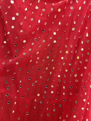 Red Embroidered Lehenga Choli Set