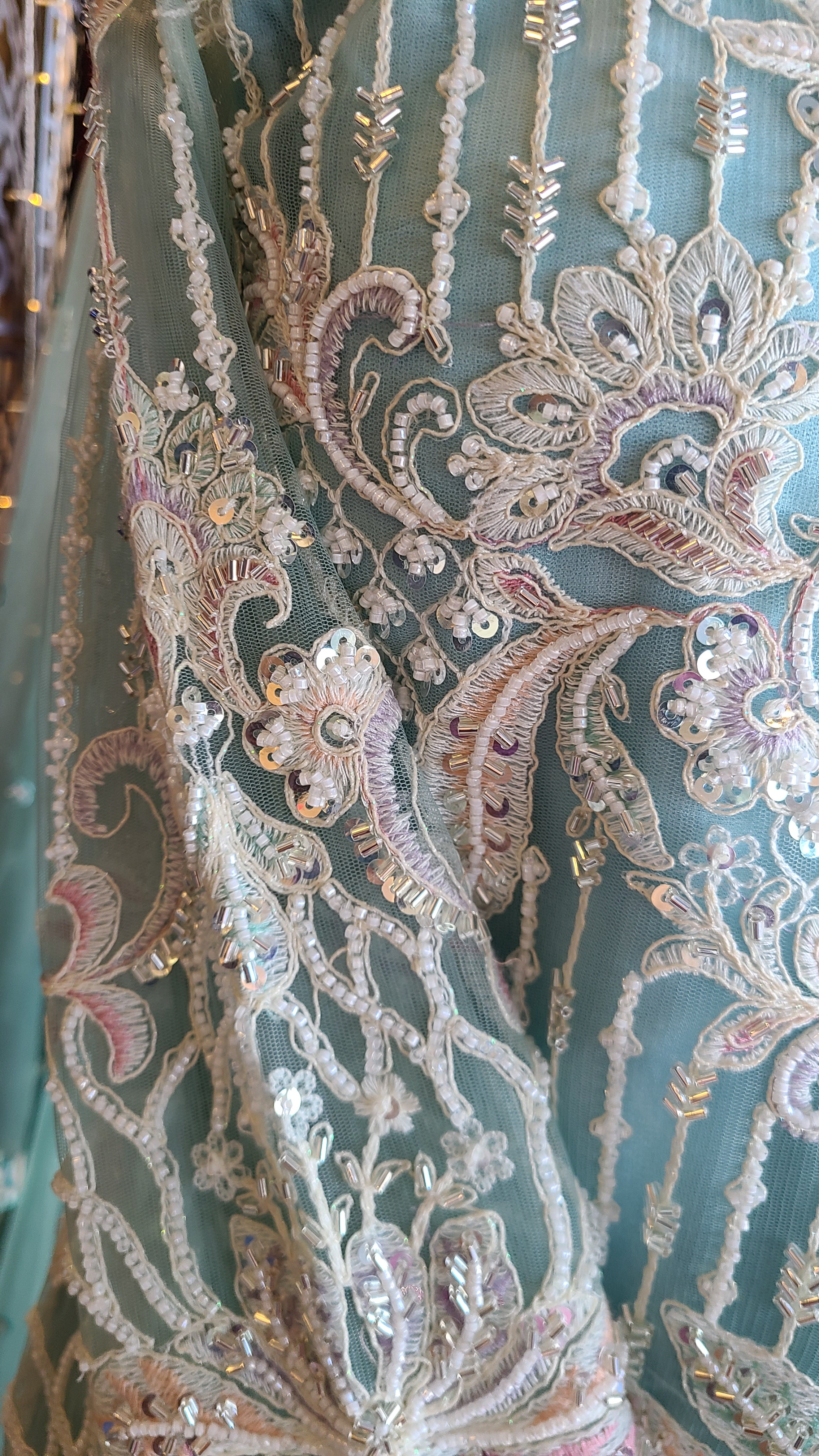 Pastel Aqua Sharara Set