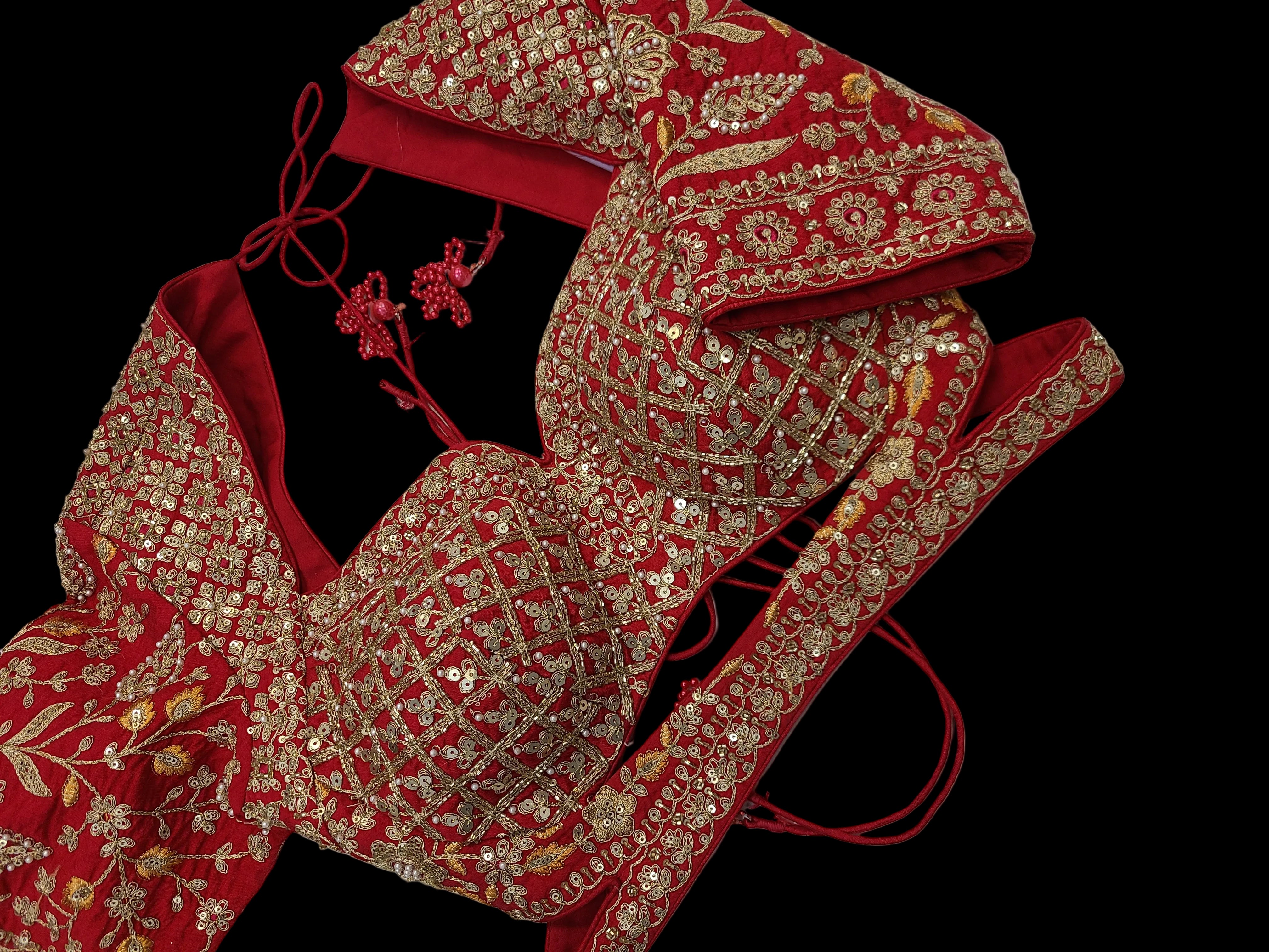 Classic Red Bridal Lehenga Set