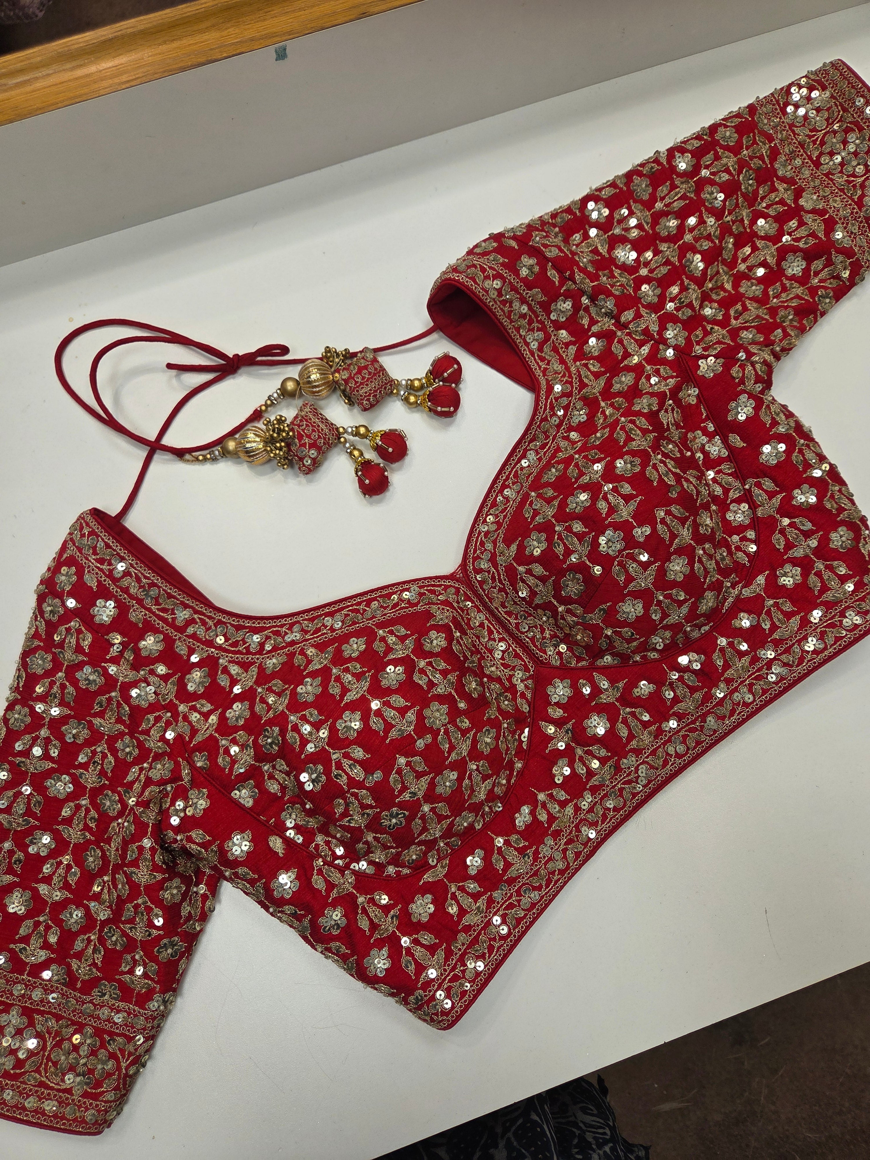 Crimson Gold Bridal Lehenga