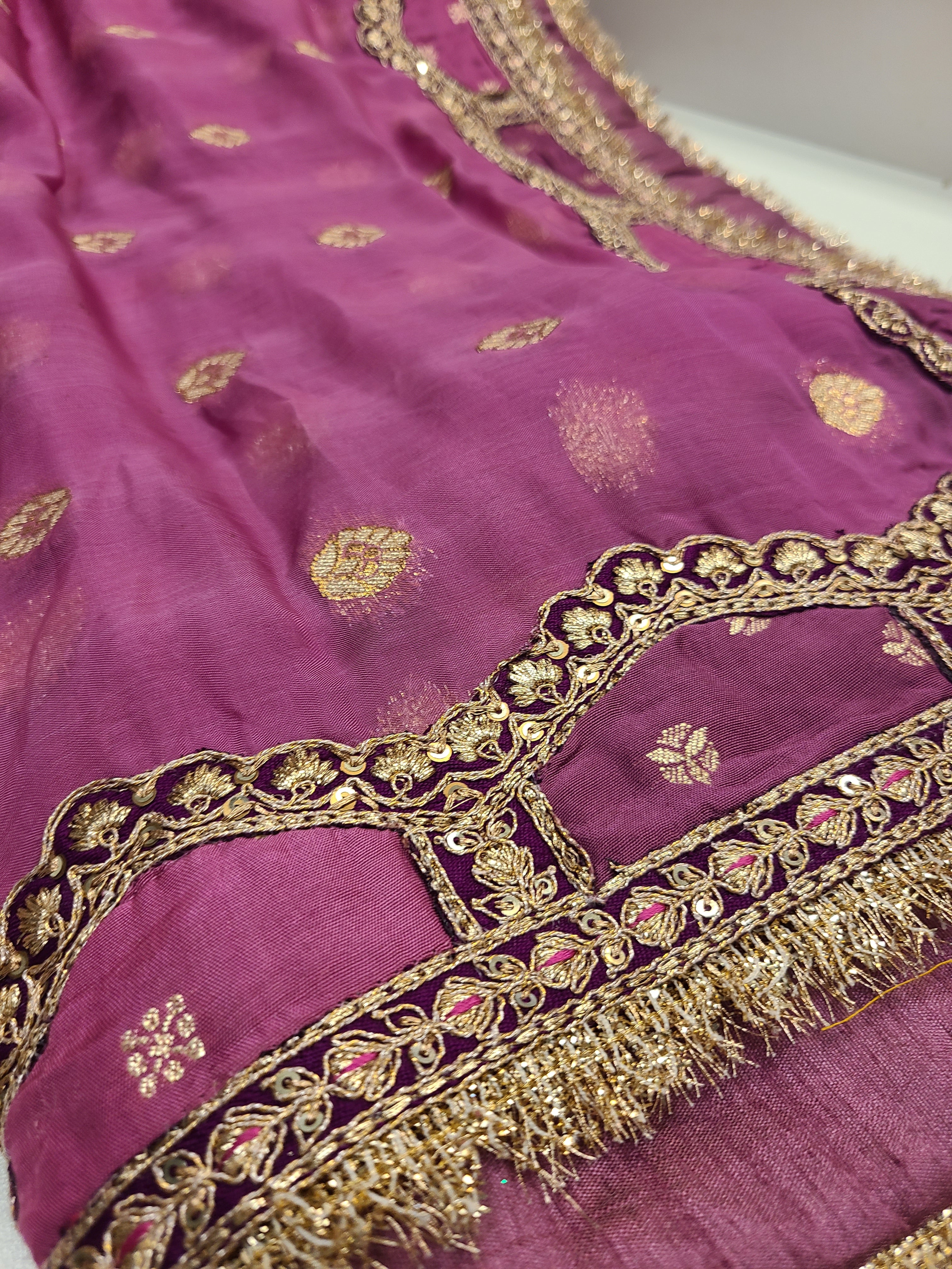 Pink Purple Lehenga Set
