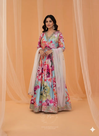 Floral Anarkali-Style