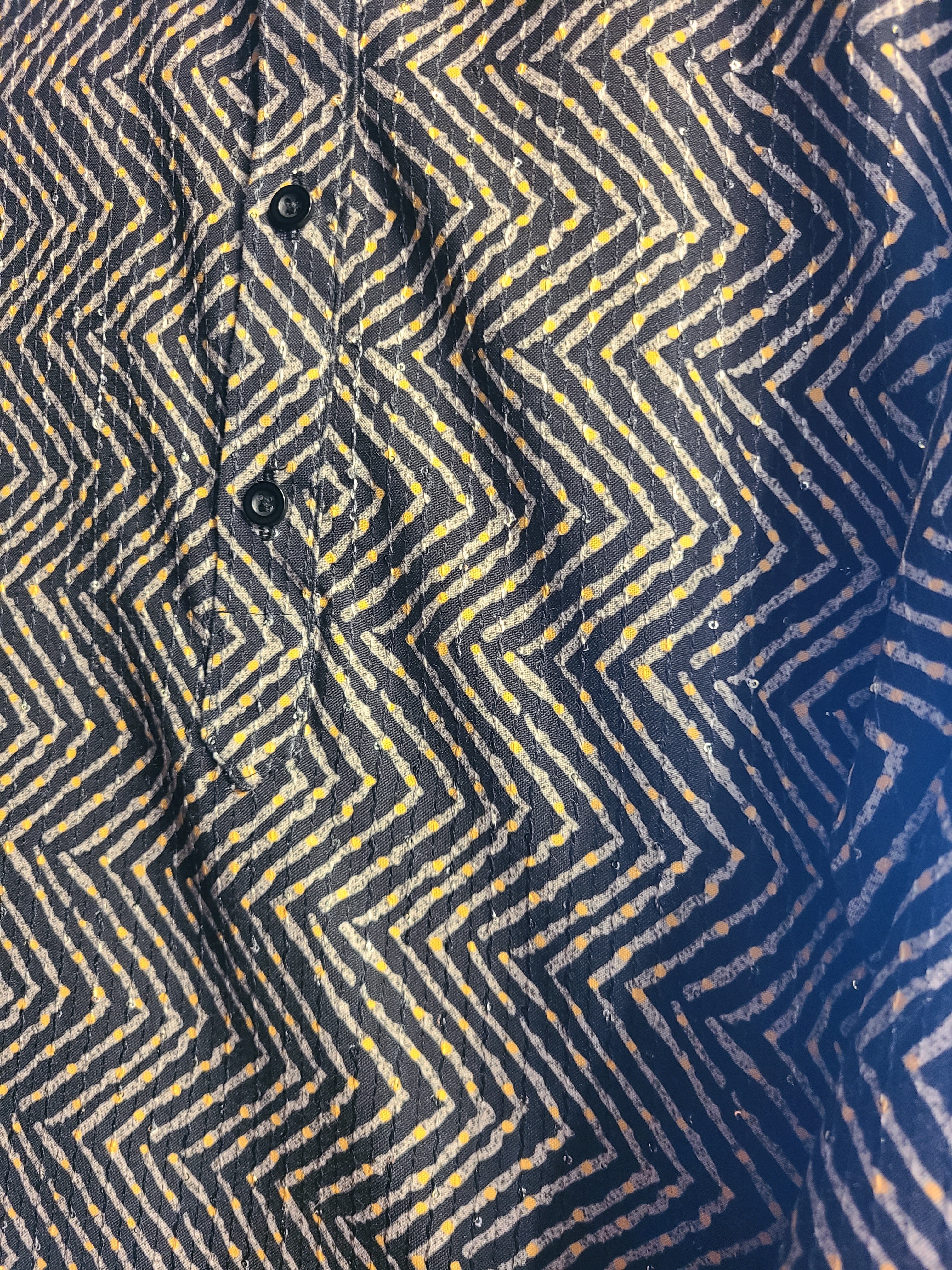 Chevron Print Kurta Set