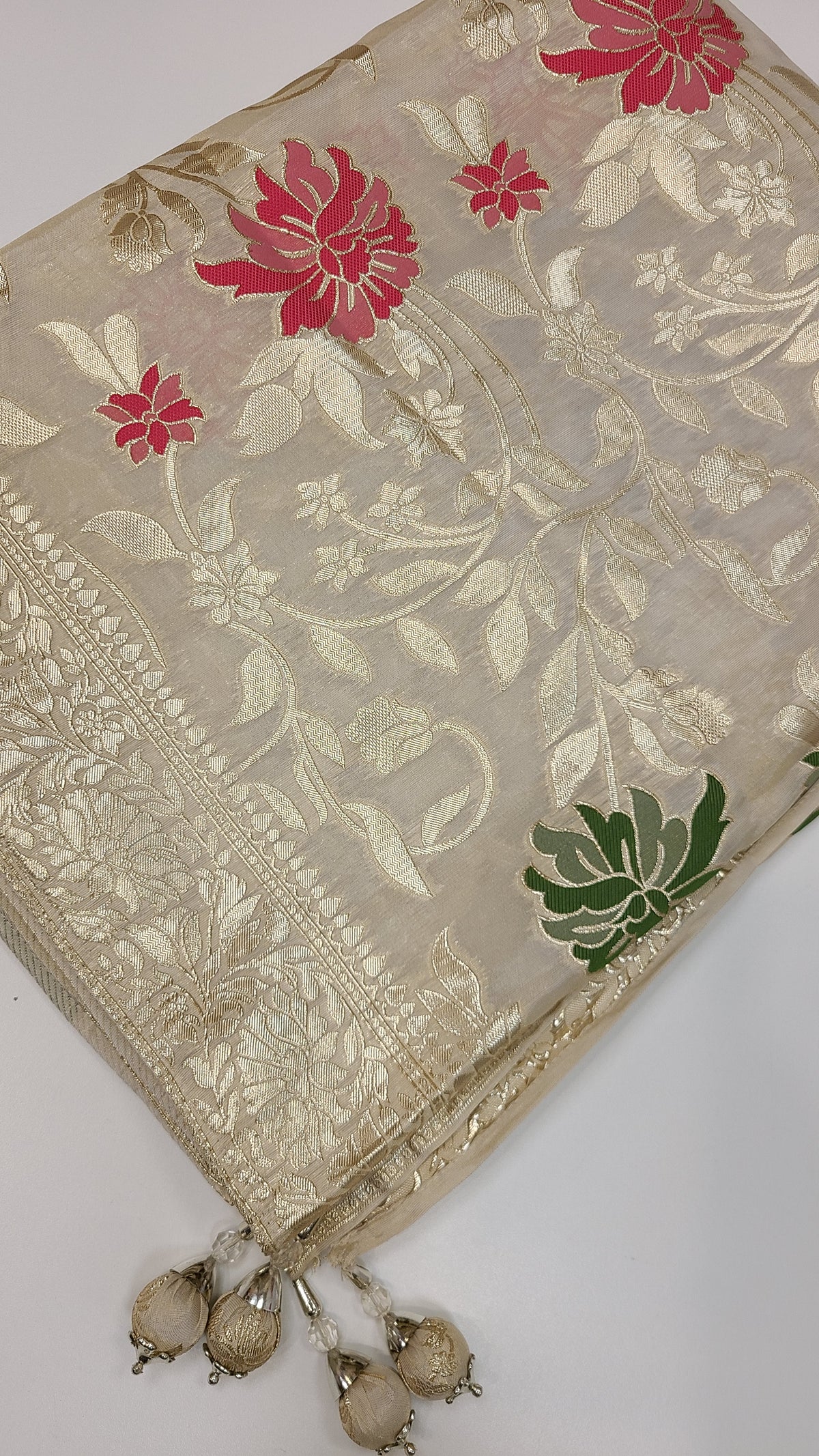 Ivory Floral Embroidered Set