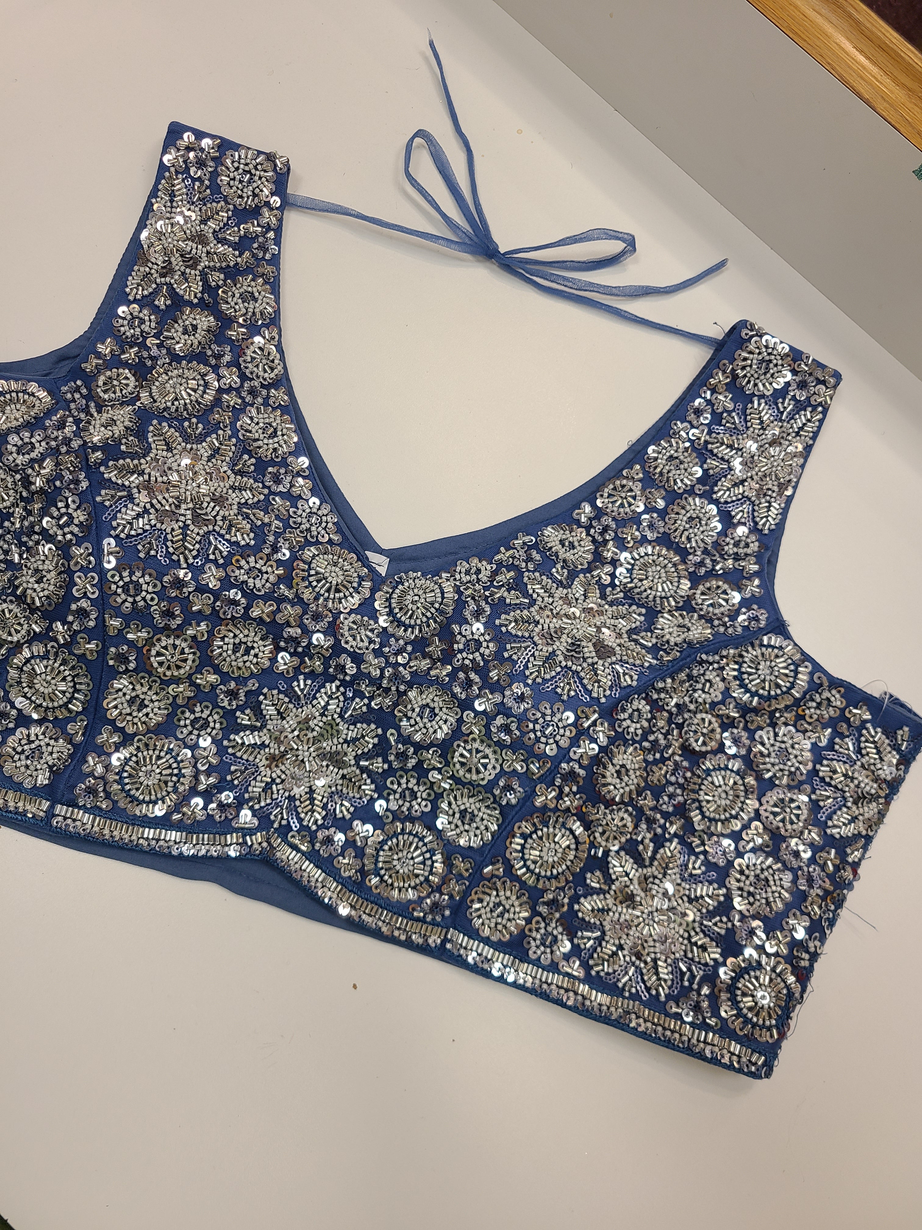 Blue Daffodil Dream Lehenga