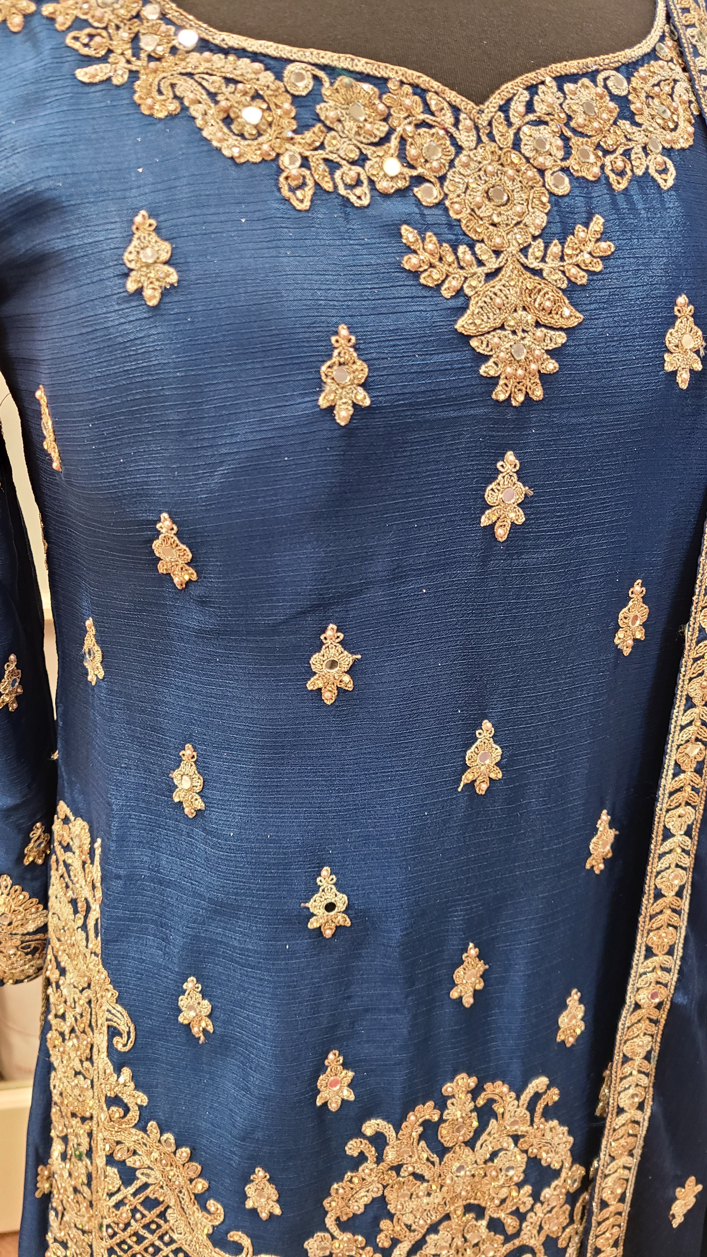 Cobalt Blue Sharara Set