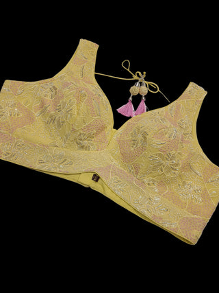 Lemon Yellow Haldi Lehenga