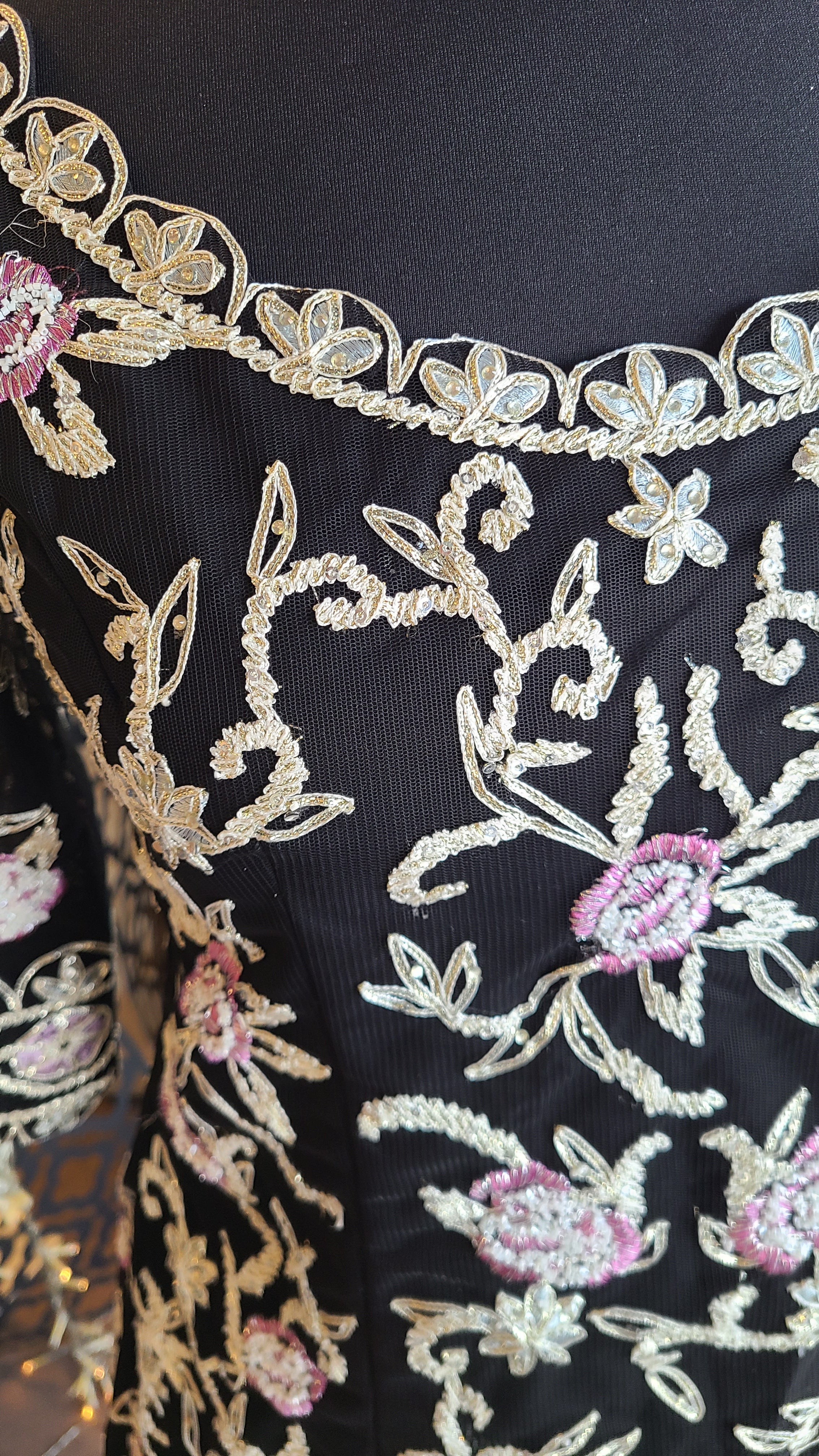 Black Sharara Set