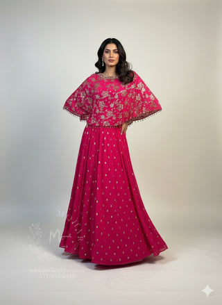 Bright Pink Shade Indo-Western
