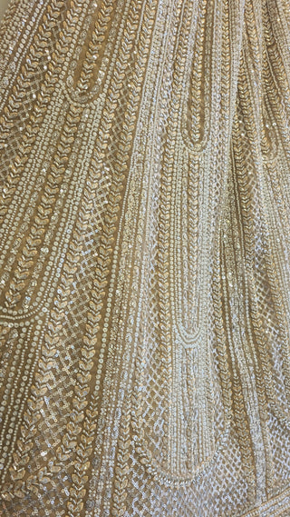 Luxurious Golden Embroidered Lehenga Set