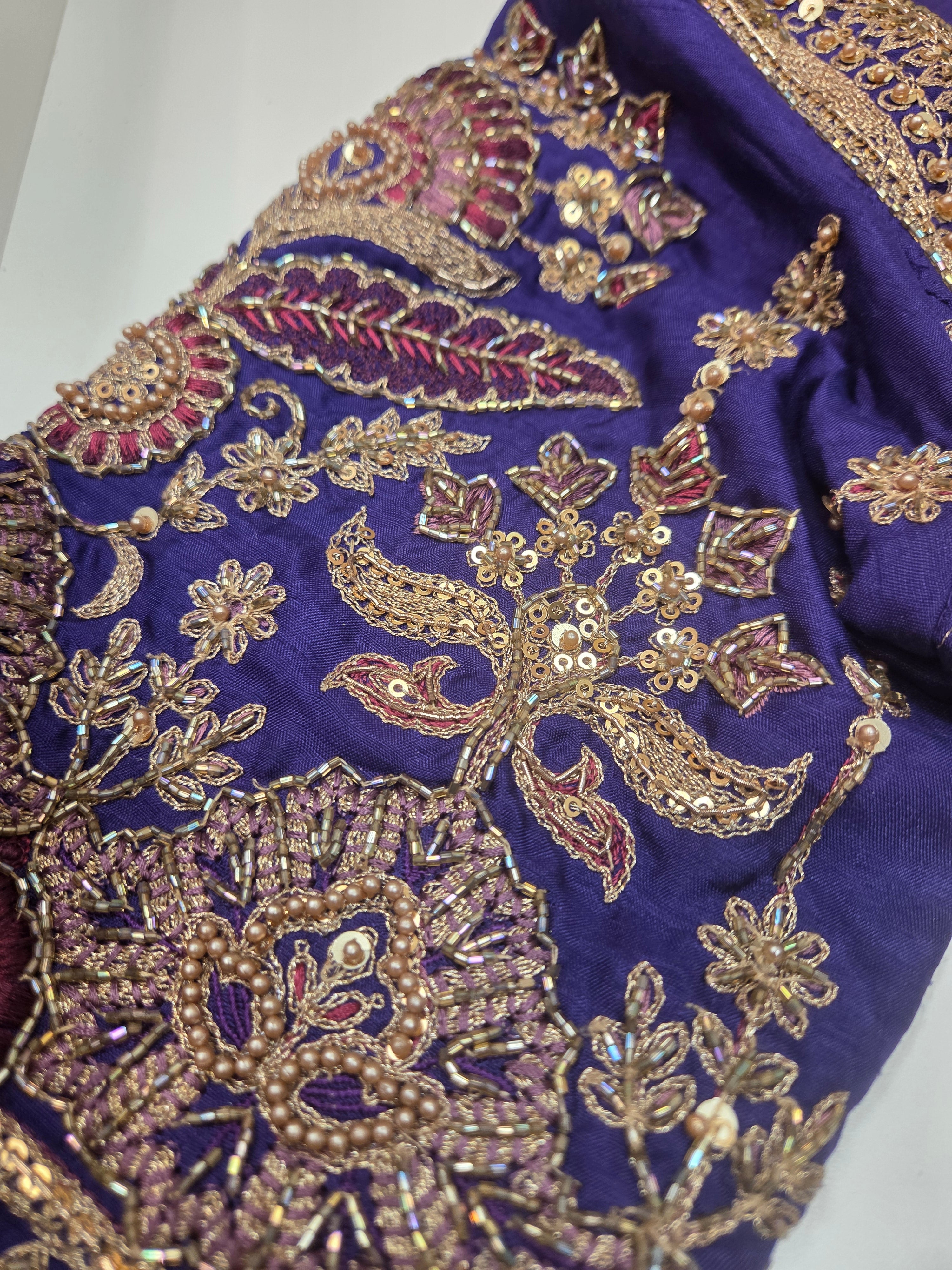 Hot Pink Embroidered Lehenga Set