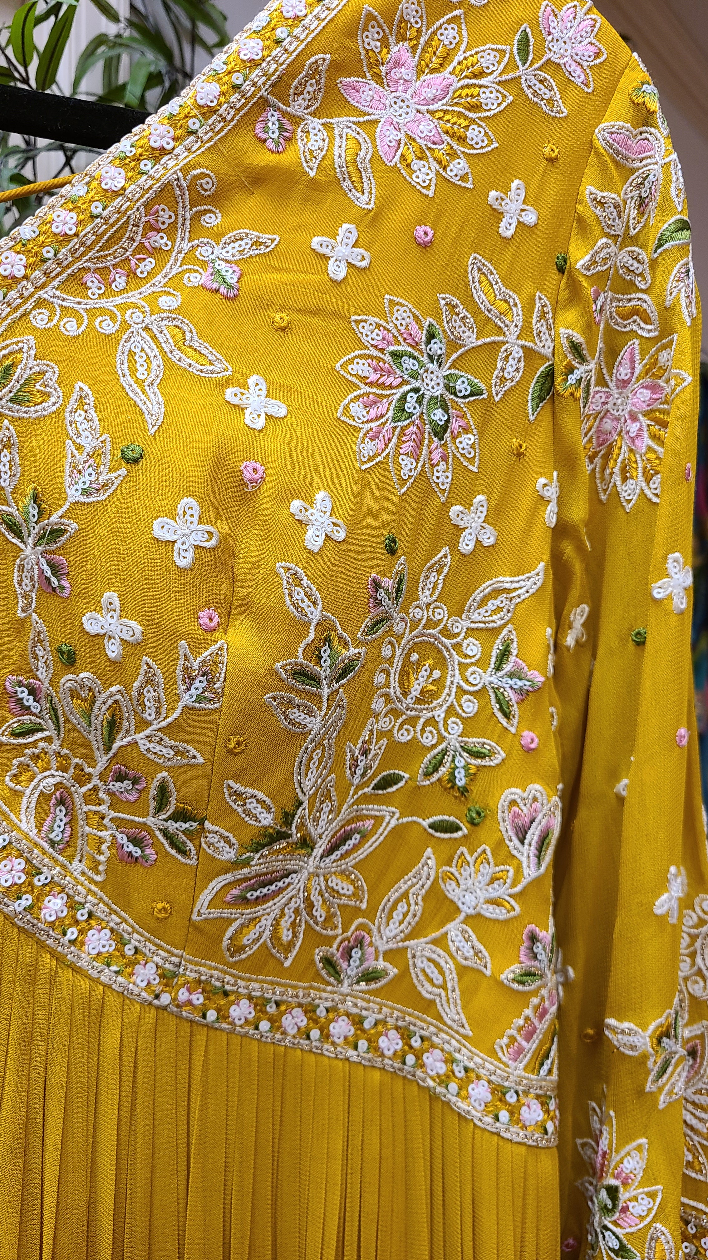 Mustard Yellow Anarkali