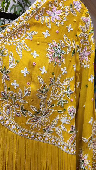 Mustard Yellow Anarkali