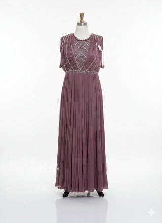Deep Wine/Plum Shade Gown