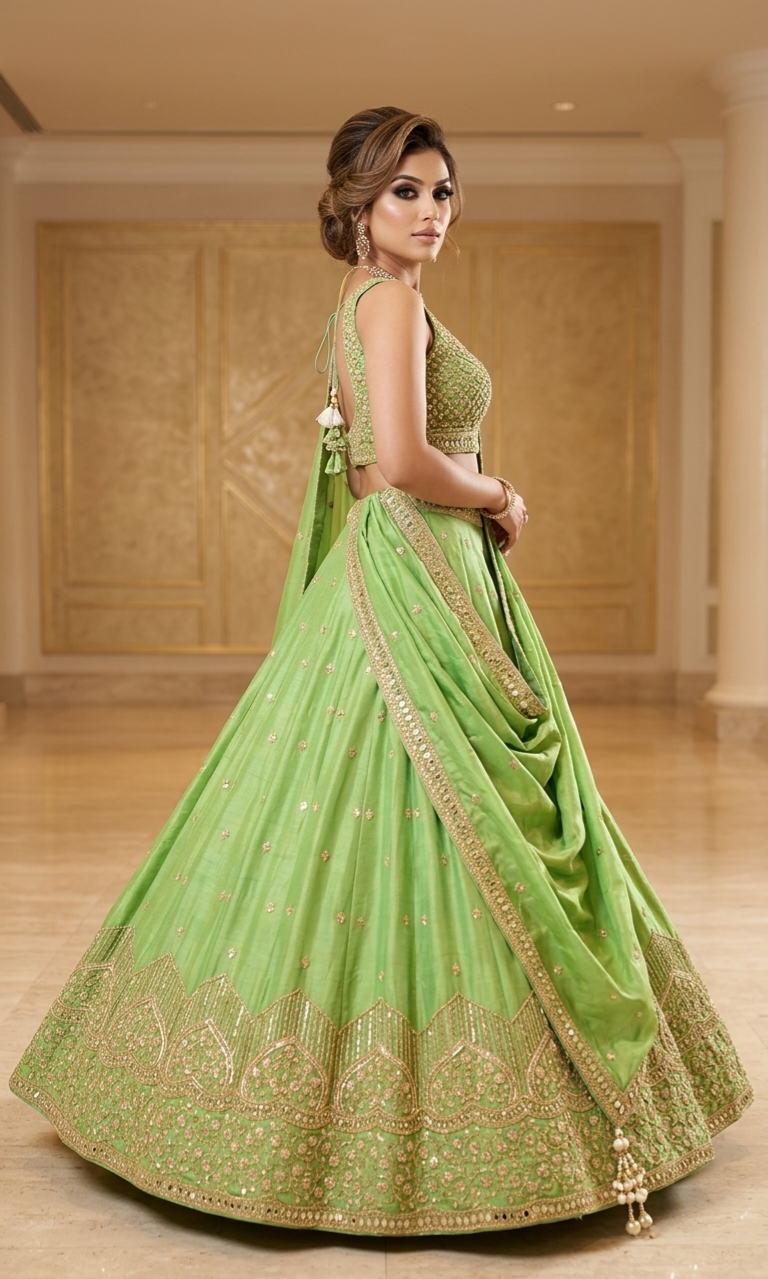 Mint Green Lehenga