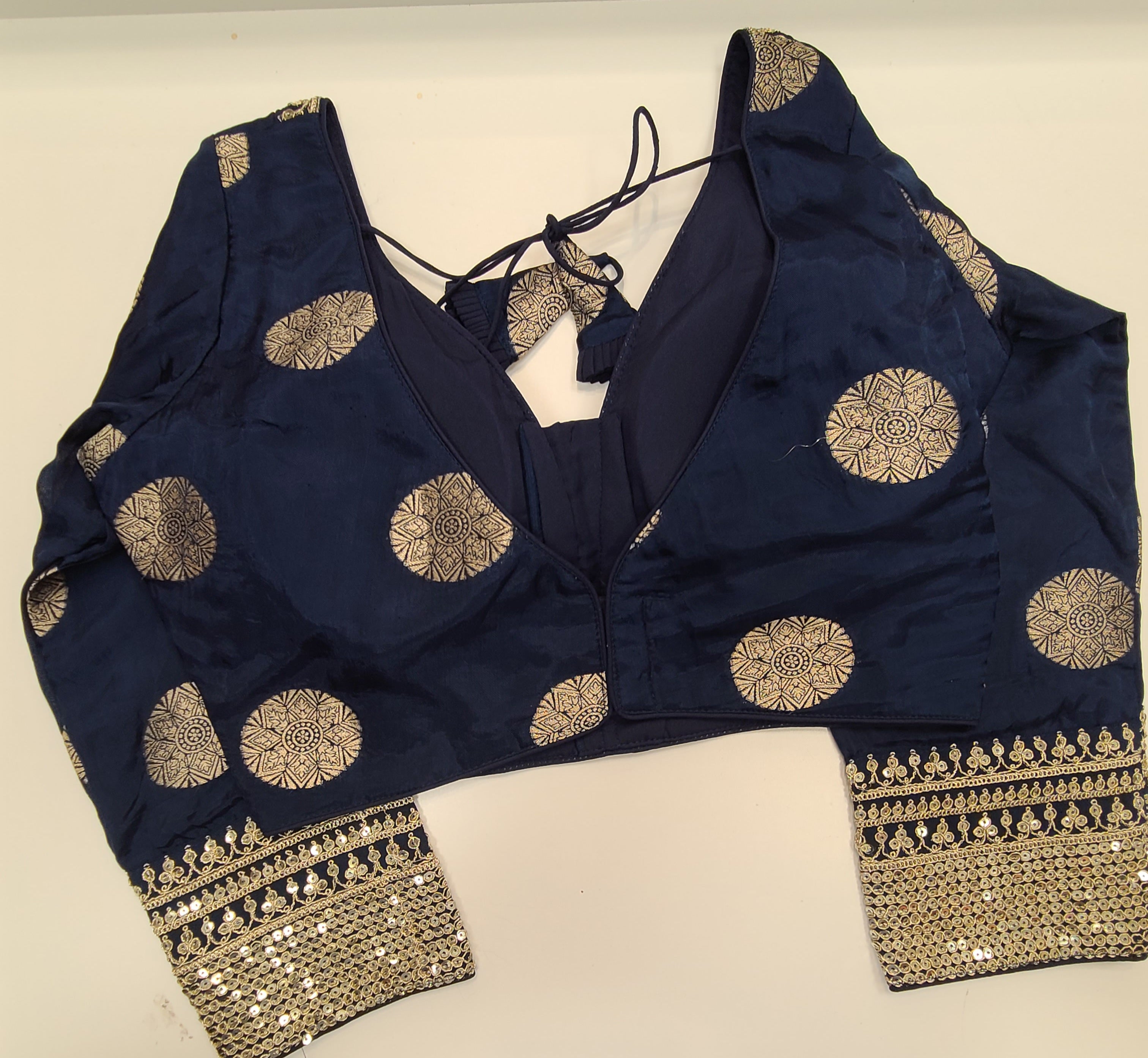 Royal Blue Banarasi Silk Lehenga