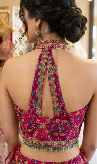 Peacock Sangeet Lehenga