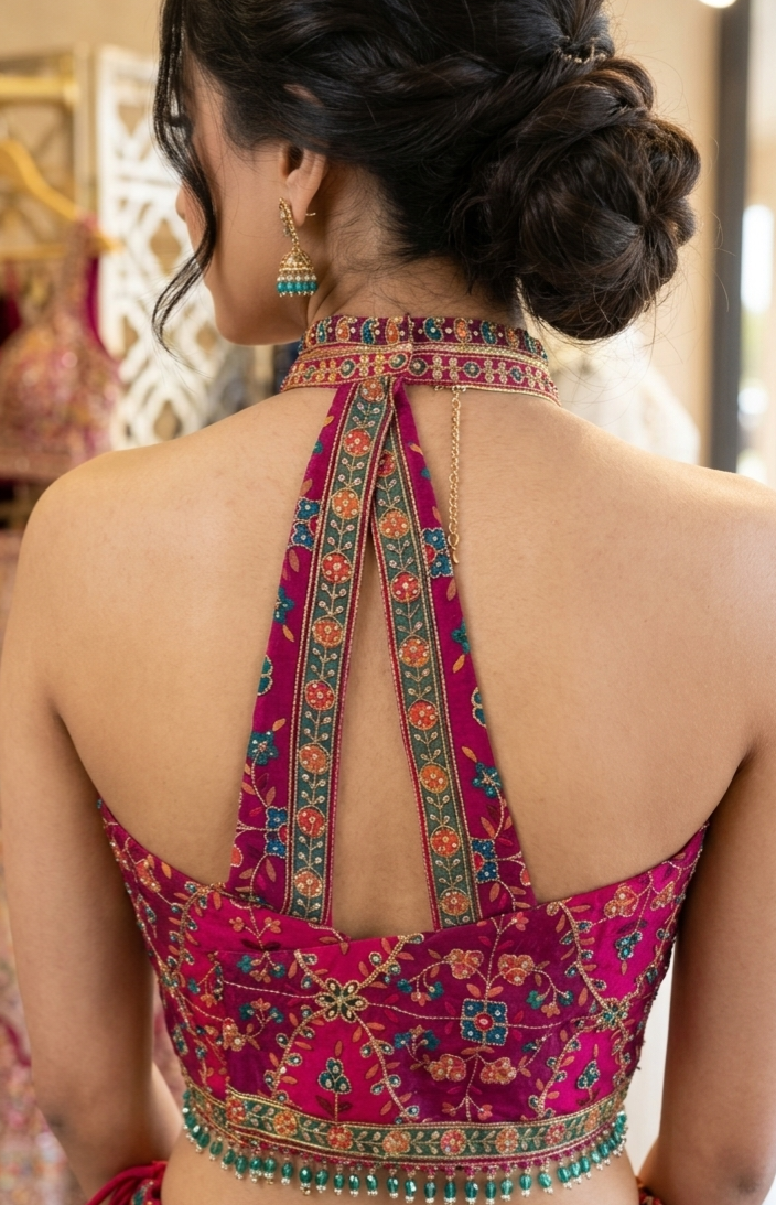 Peacock Sangeet Lehenga