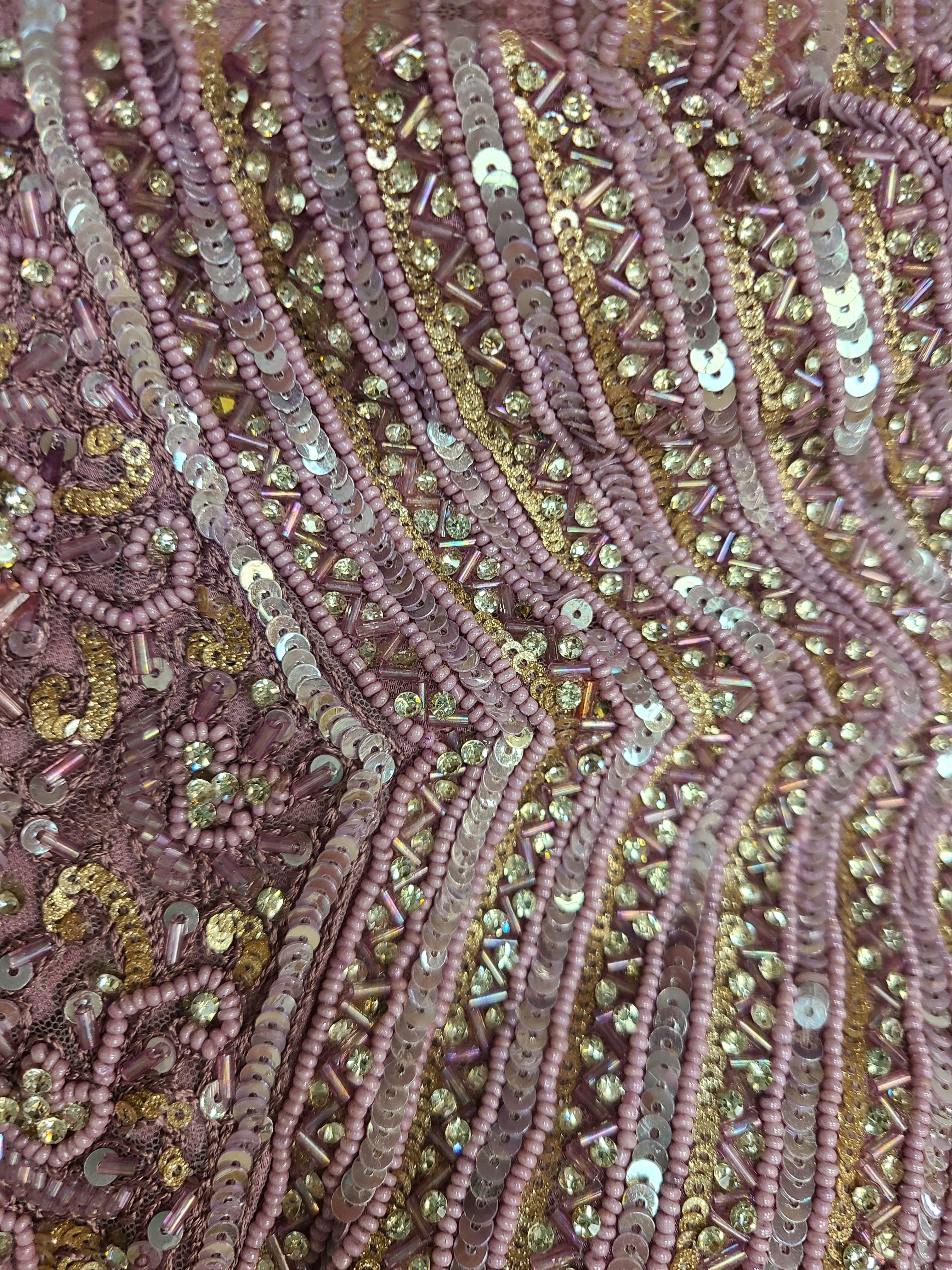 Lavender Sequin Lehenga Set