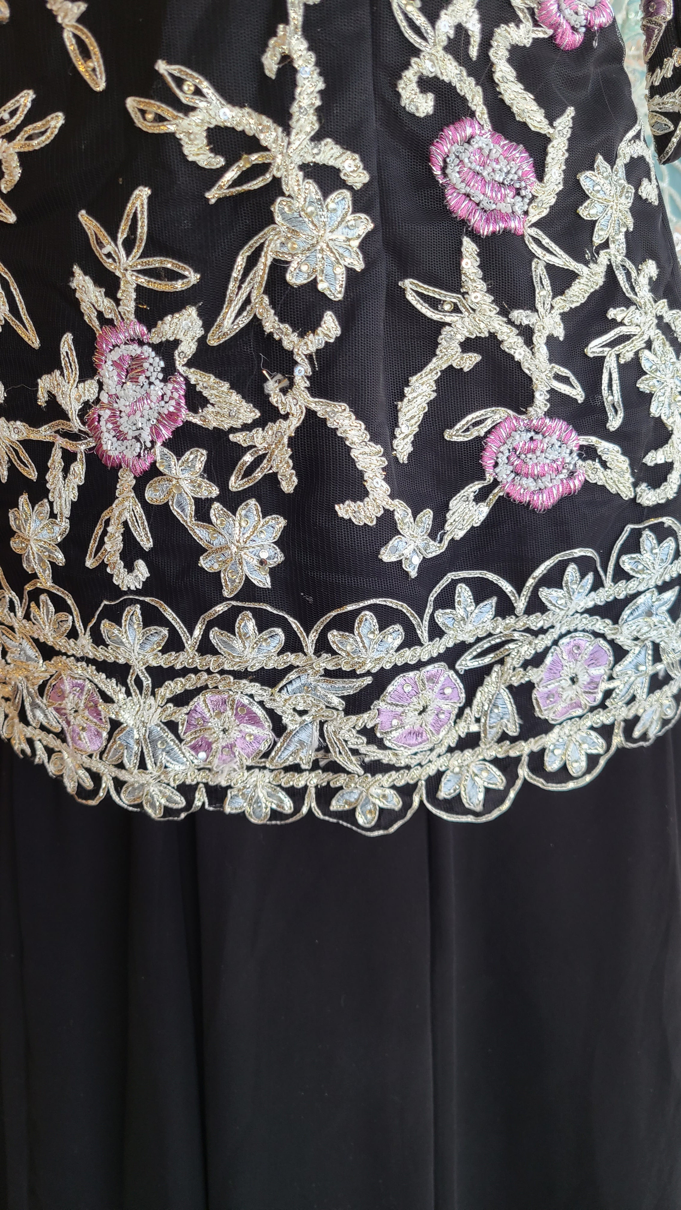 Black Sharara Set