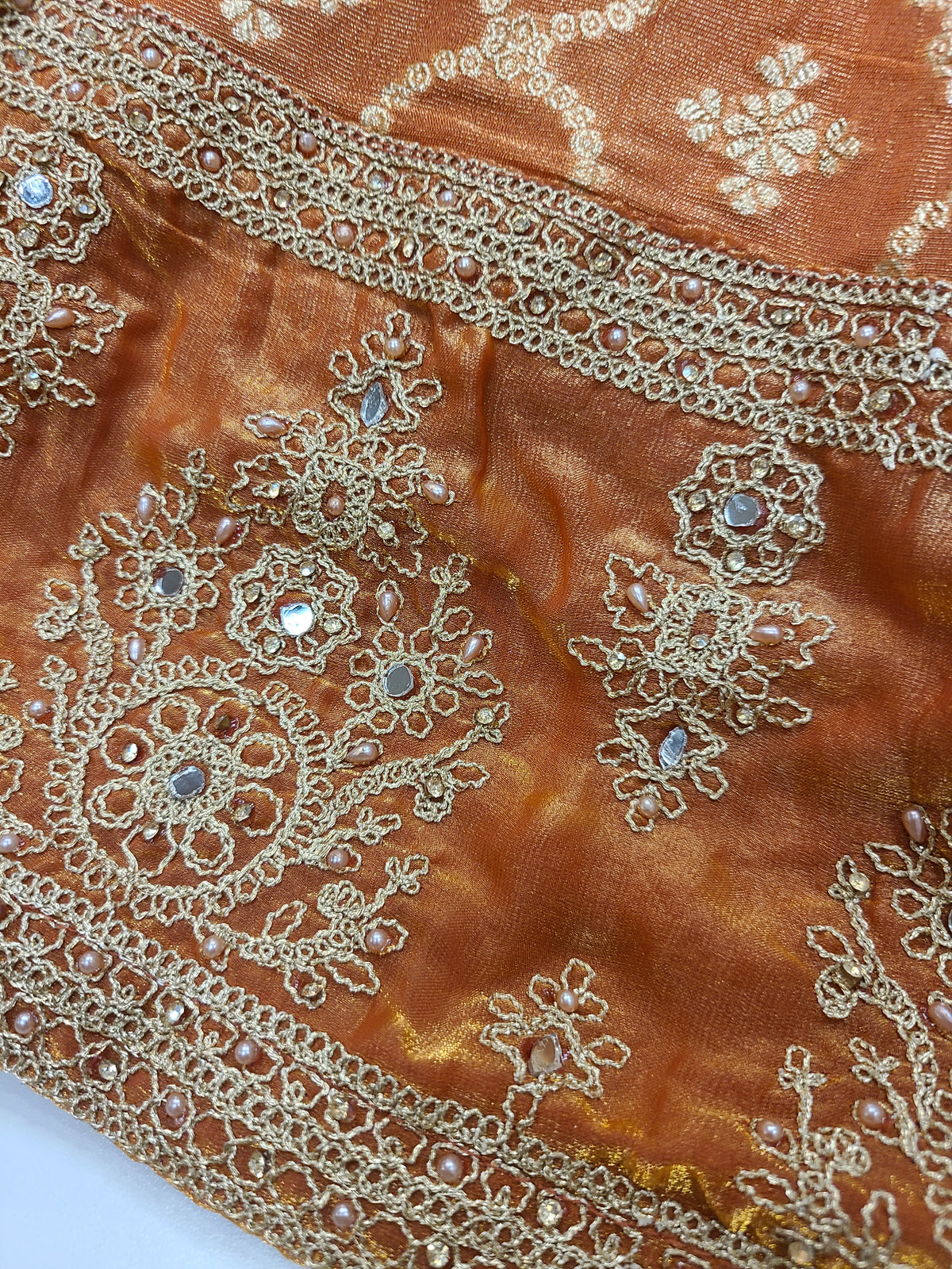 Amber Gold Embellished Lehenga