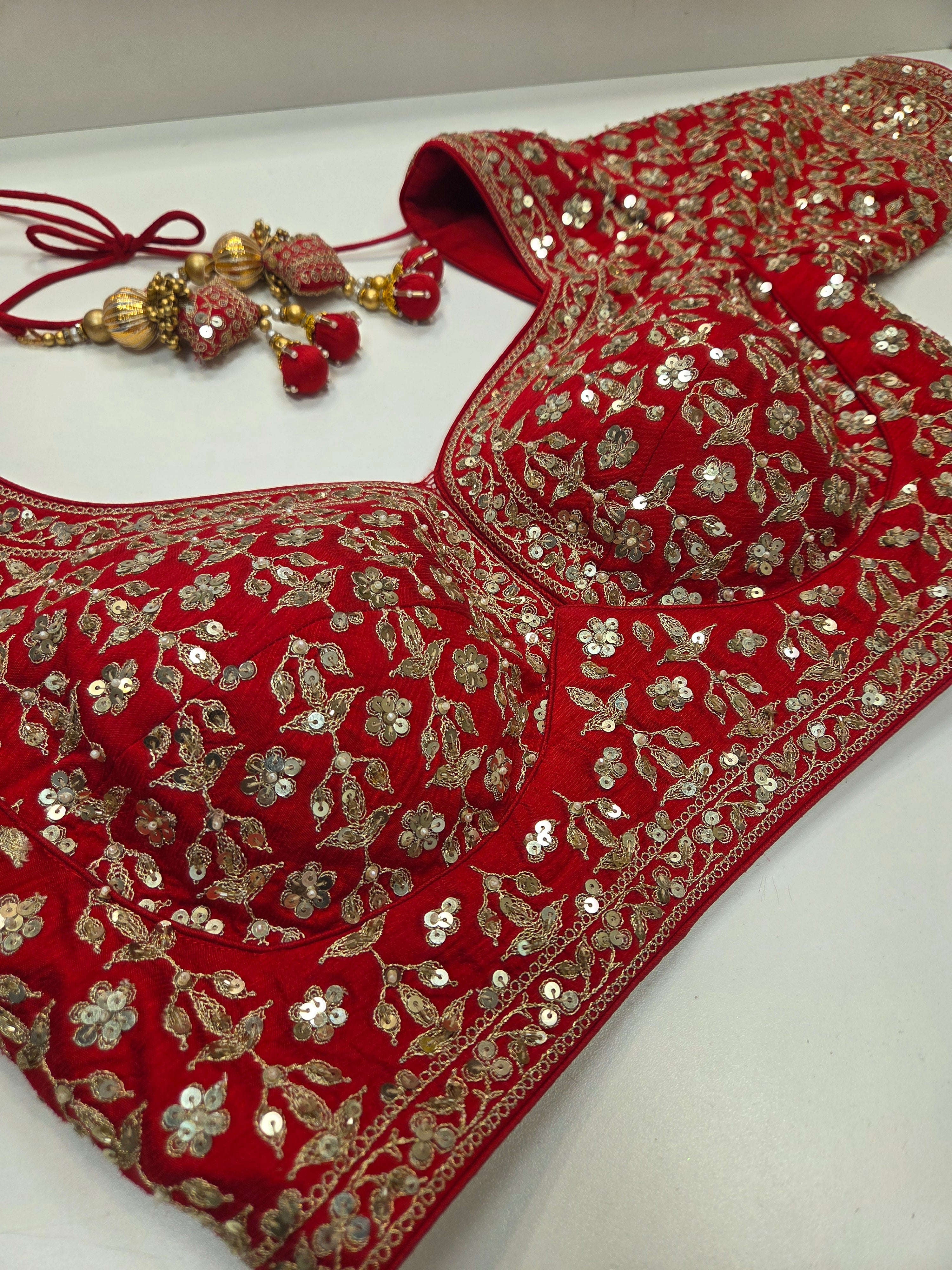 Crimson Gold Bridal Lehenga