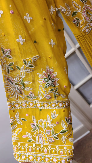 Mustard Yellow Anarkali