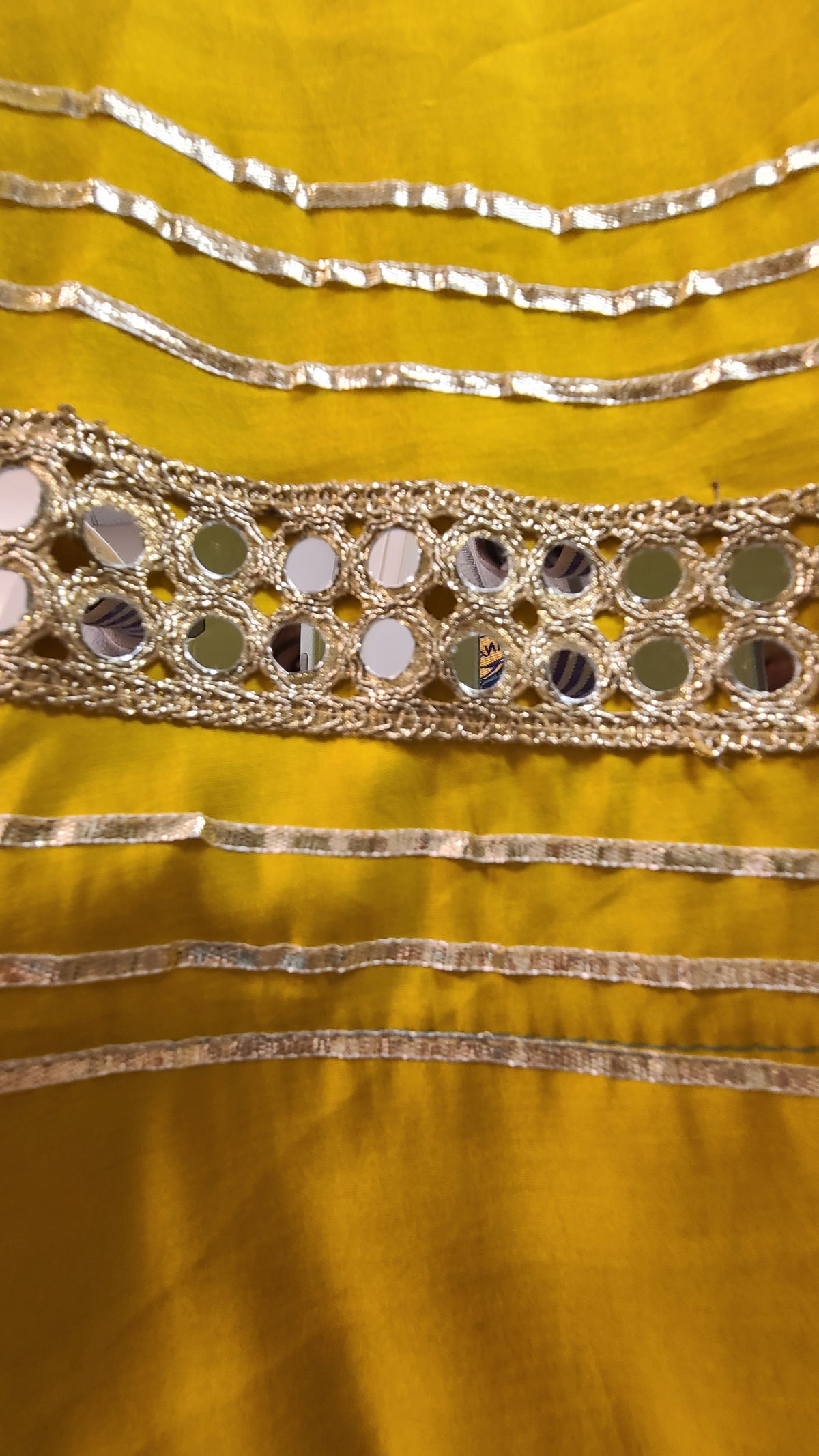 Yellow & Gold Garba Skirt