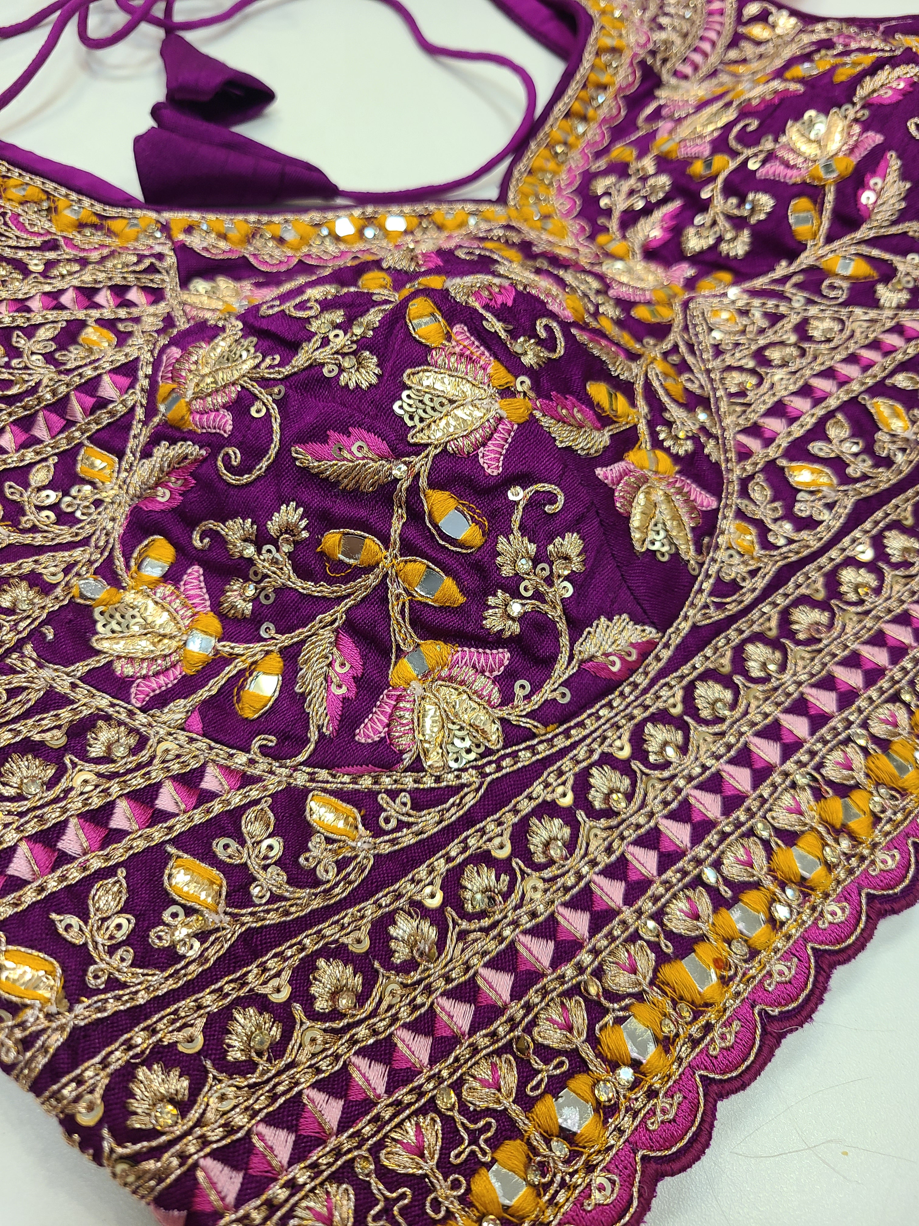 Pink Purple Lehenga Set