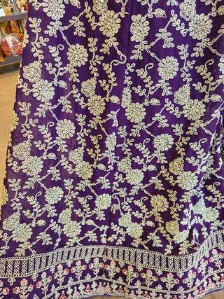 Midnight Plum Sharara Set