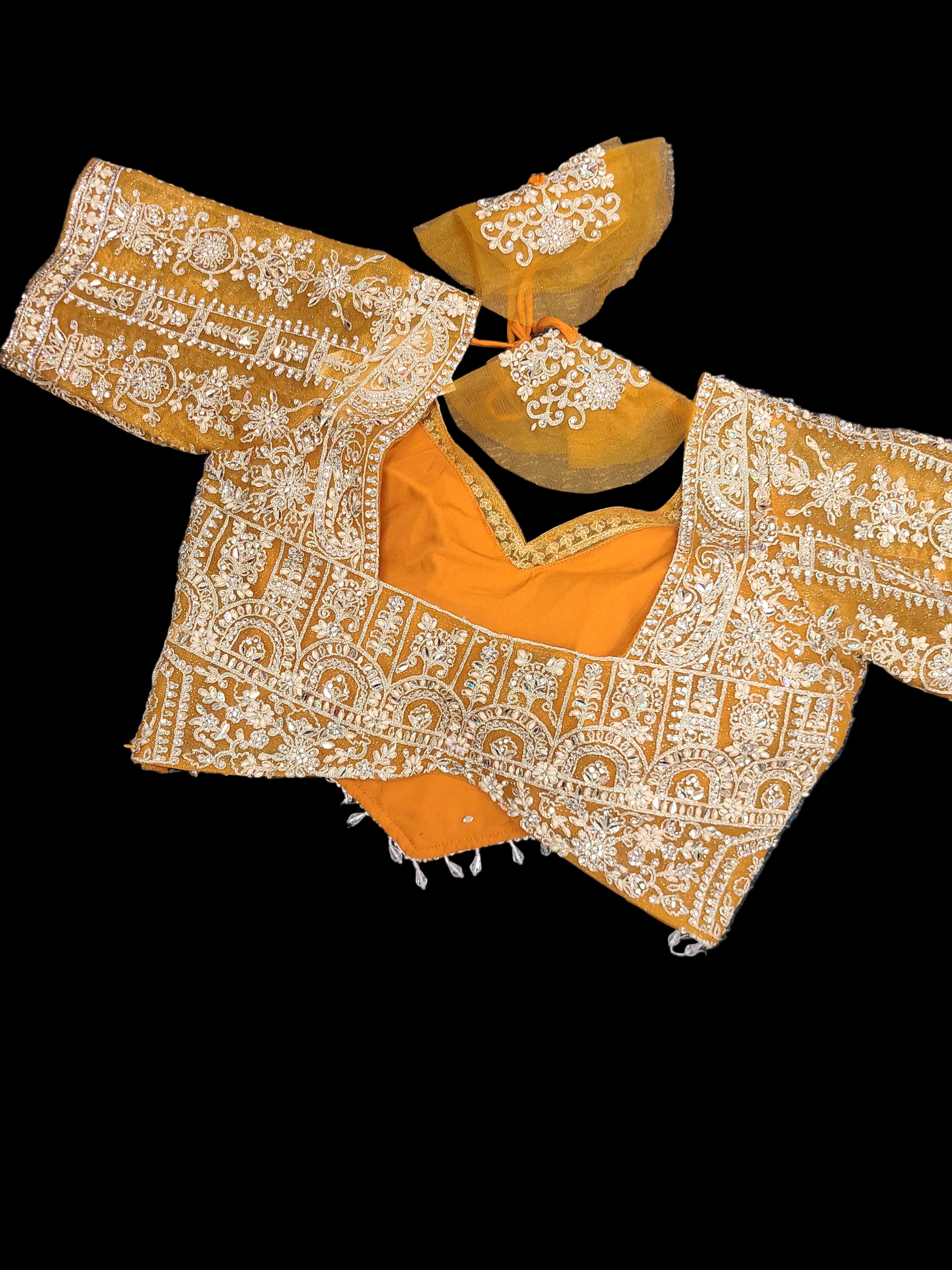 Golden Lehenga Choli Set