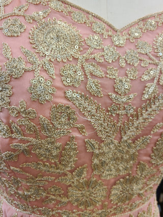 Blush Pink Floor Length Gown