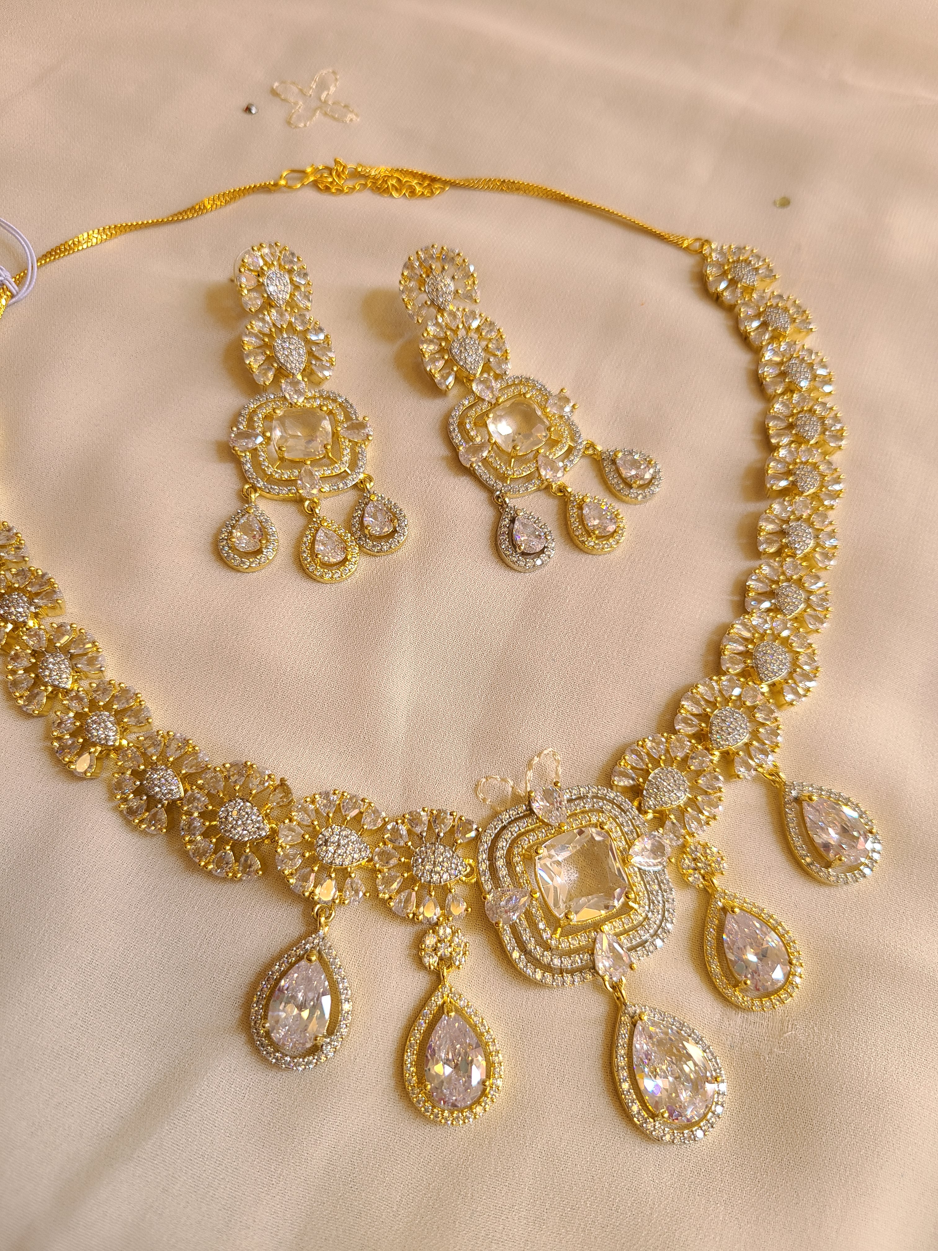 Statement CZ Necklace Set